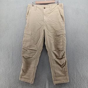 Banana Republic Pants Mens 31x30 Beige Khaki True Cargo Pants Cinch Cuff Pockets